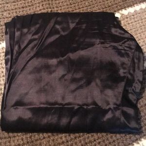 Black Satin-like Pants.